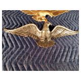 Whitehall metal eagle and 1 other metal eagle wall hangings