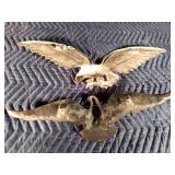 Whitehall metal eagle and 1 other metal eagle wall hangings