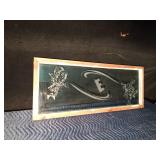 Alice N Wonderland etched glass window