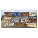 Lot of 15 Collectible License Plates