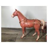 Vintage Marx Toy Horse and Wagon