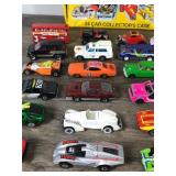 Collectible 1983 Hot Wheels Case with 25 Die Cast Cars