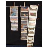 3 Sets of vintage fold out postcards - 1923 & 1934
