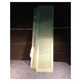6 New long plastic green shutters