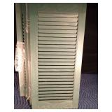6 New long plastic green shutters