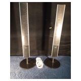 Tall Sony speakers with wire