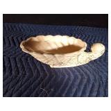 Vintage USA 200 ceramic seashell planter tabletop serving bowl