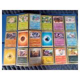 Binder of 90 Pokémon trading cards