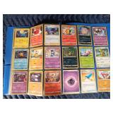 Binder of 90 Pokémon trading cards