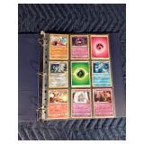 Binder of 90 Pokémon trading cards
