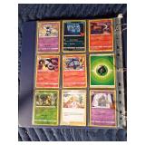 Binder of 90 Pokémon trading cards