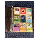 Binder of 90 Pokémon trading cards