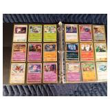Binder of 90 Pokémon trading cards