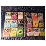Binder of 90 Pokémon trading cards