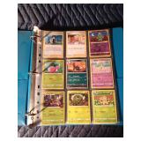 Binder of 90 Pokémon trading cards