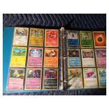 Binder of 90 Pokémon trading cards