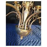 Vintage brass chandelier