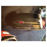 3 Helmets, 1 Bates Salbe bag, 4 way metric lug wrench, 1 motorcycle parking rack