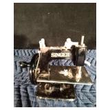 Vintage Metal Singer Child’s Hand Crank Sewing Machine