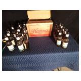 22 Vintage Hamms bottles in original case