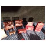 Wood and Plastic Doll House Furniture