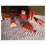 Wood and Plastic Doll House Furniture