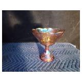 Carnival stemmed glass dish
