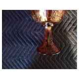 Carnival stemmed glass dish