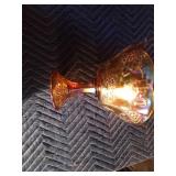 Carnival stemmed glass dish