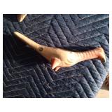 Mexican pottery birds with initials of G. L. signed on bottom of one