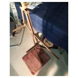 Vintage I and R burlap bag holder