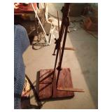 Vintage I and R burlap bag holder