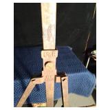 Vintage I and R burlap bag holder
