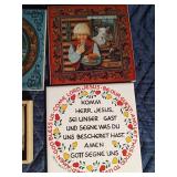 2 - Hummel Pictures and 5 Trivets