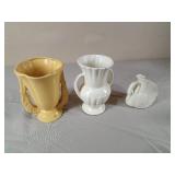 2 - Vases and 1 Small Planter - see description for more info