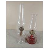 2 - Vintage Oil Lamps