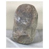 Native American Indian 6” Grooved Hard Stone War Club Axe Head Tool Artifact