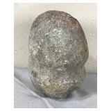 Native American Indian 6” Grooved Hard Stone War Club Axe Head Tool Artifact