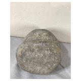 Native American Indian 6” Grooved Hard Stone War Club Axe Head Tool Artifact