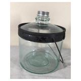 Glass Antique Teal Glass Kerosene Bottle