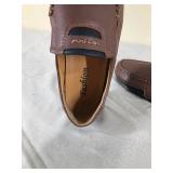 Pair of New Fashion Mens Slip on Leather Shoes - Size 10