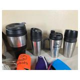 Keurig Pods - Wood Box - Insulated Coffee Mugs - Koozies and Oblong Strainer