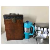 Keurig Pods - Wood Box - Insulated Coffee Mugs - Koozies and Oblong Strainer