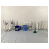 Beer Glasses, Mug & Coffee Cups, German Roemer Goblet Wine Glass Gold Rim With Olive Beehive Stem
