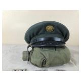 Vintage Army Cap, Canteen and Patches