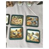 Fish Coasters, Ceramic Fish, Metal Fish, Old Man Wood Musician Figurine, Ceramic Trees, Small Vase