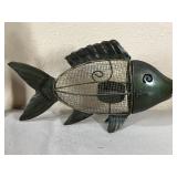 Fish Coasters, Ceramic Fish, Metal Fish, Old Man Wood Musician Figurine, Ceramic Trees, Small Vase