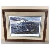 Windward Canvasback Framed, signed and Numbered Print by Ron Vangrolder #418/1500