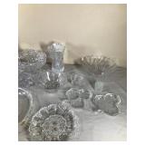 Lot of Crystal and Clear Glass Ware
