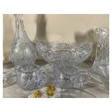 Lot of Crystal and Clear Glass Ware